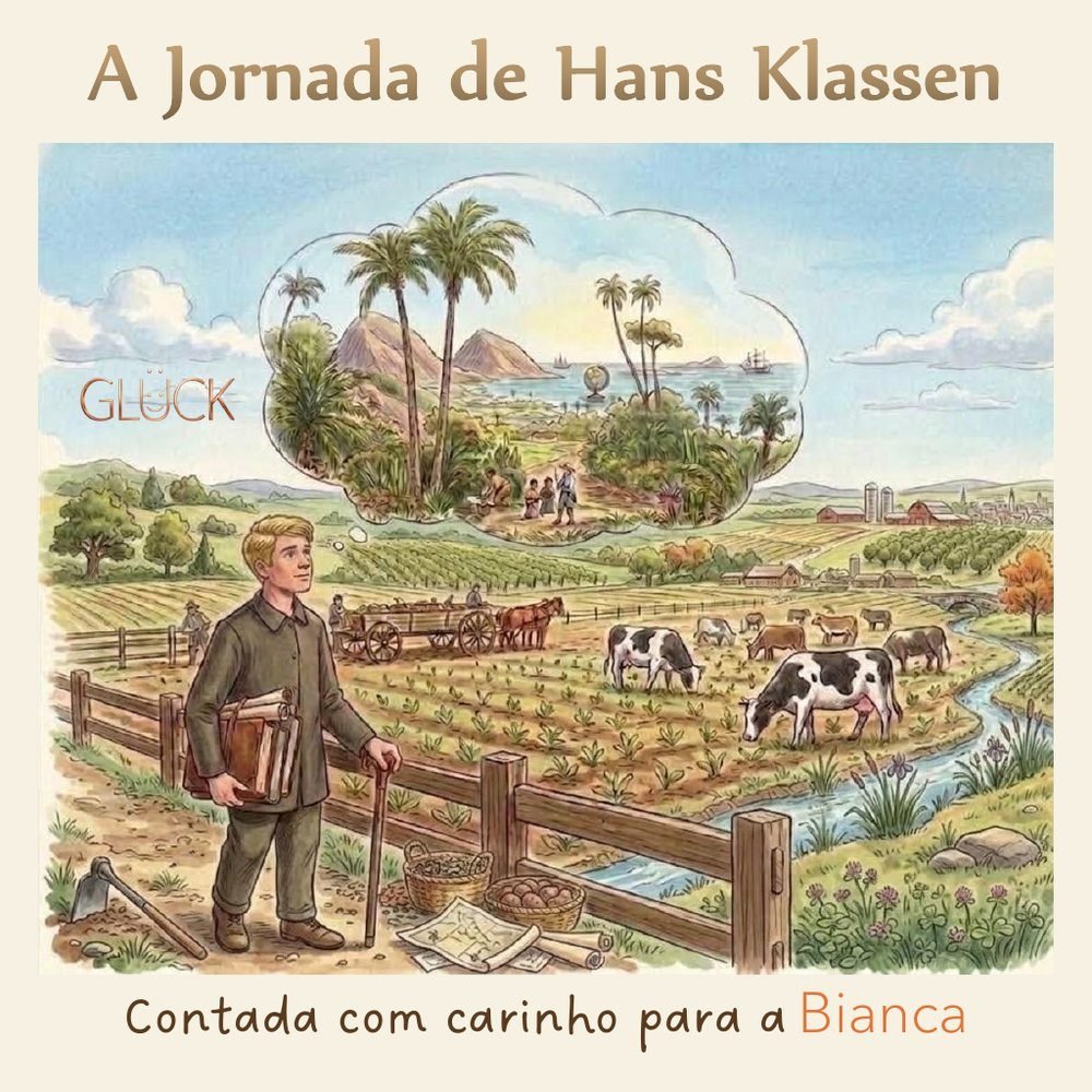 Capa de A Jornada de Hans Klassen, contada com carinho para a Bianca
