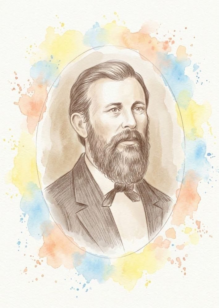 Retrato do jovem Ferdinand, de barba, em moldura oval